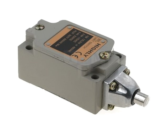 Eindschakelaar; pin Ø9mm; NO + NC; 10A; max.250VAC; max.250VDC Eindschakelaar; pin Ø9mm; NO + NC; 10A; max.250VAC; max.250VDC